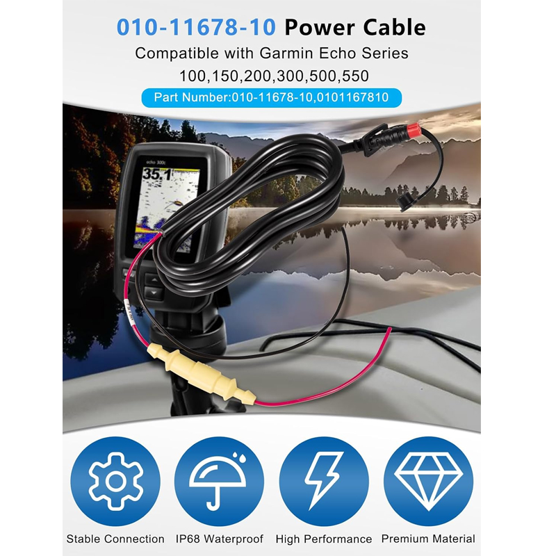 010-11678-10 Marine Power Cabl - огляд і ціна Fish Finder Cable