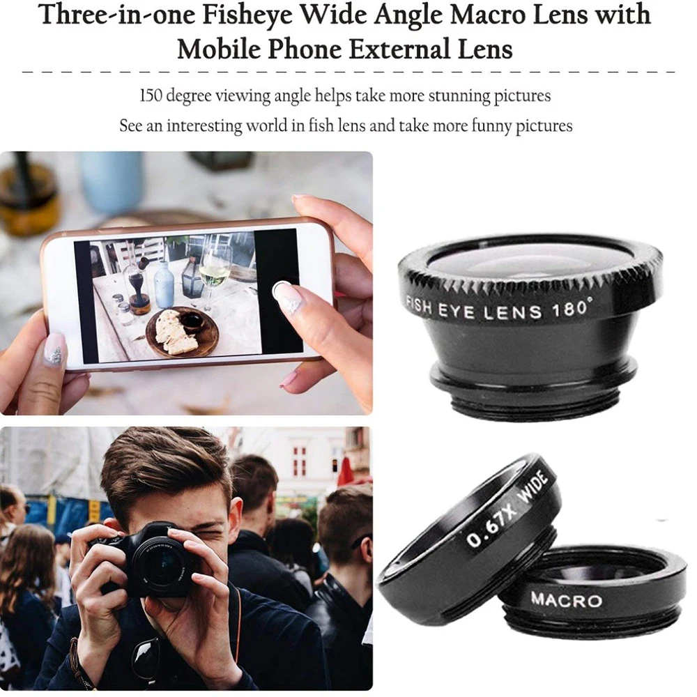 3In1 Mobile Phone Fish Eye Len - огляд і ціна Fishing Camera
