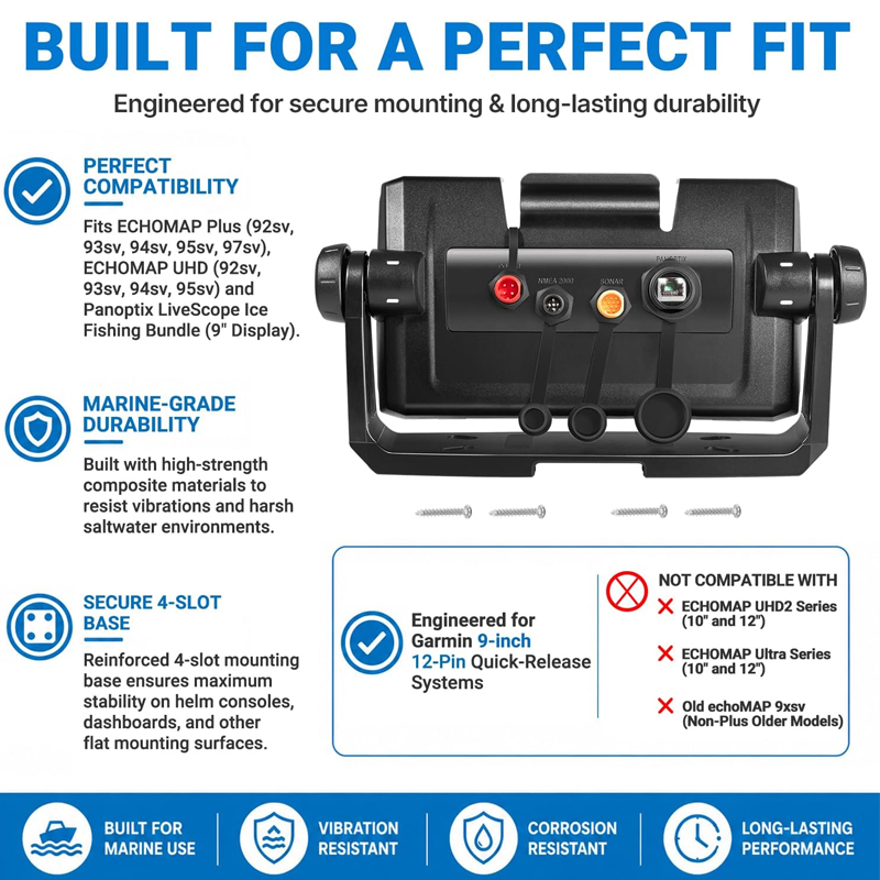 Replacement for Garmin 010-126 - огляд і ціна Fish Finder Mount
